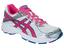 Asics Girls GT-1000 2 GS Running Shoes - White/Pink - thumbnail image 1