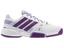 Adidas Kids Barricade Team 3 XJ Tennis Shoes - White/Purple - thumbnail image 1