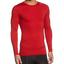 Adidas Mens Techfit Base Long Sleeve Tee - Universal Red - thumbnail image 1