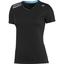 Adidas Womens ClimaChill Tee - Black/Solar Blue - thumbnail image 1