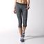 Adidas Womens Go-To-Gear Techfit Capri Tight - Dark Grey Heather - thumbnail image 1