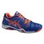 Asics Mens GEL Resolution 6 Tennis Shoes - Blue/Flash Orange/Silver - thumbnail image 1