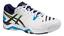 Asics Mens GEL-Challenger 10 Tennis Shoes - White/Lime/Indigo Blue - thumbnail image 1
