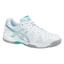 Asics Womens GEL-Dedicate 4 OC Tennis Shoes - White/Silver/Mint - thumbnail image 1