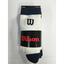 Wilson Kids Crew Socks (3 Pairs) - White/Navy (size 12.5 - 3) - thumbnail image 2
