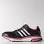 Adidas Womens Adistar Boost ESM Running Shoes - Black/White/Pink - thumbnail image 1