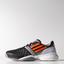 Adidas Mens CC Adizero Feather III Tennis Shoes - Black/Solar Red - thumbnail image 1