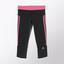 Adidas Womens Response 3/4 Tights - Black/Solar Pink - thumbnail image 1