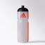 Adidas Classic 750ml Water Bottle - Clear/Red - thumbnail image 1