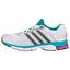 Adidas Womens Response Cushion 22 Running Shoes - White/Blast Emerald - thumbnail image 1
