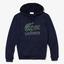Lacoste Mens Croc Graphic Hoodie - Navy Blue - thumbnail image 1