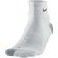 Nike Elite Cushion Quarter Running Socks (1 Pair) - White/Grey - thumbnail image 1