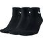 Nike Cotton Half-Cushion Quarter Trainer Liner Socks (3 Pairs) - Black - thumbnail image 1