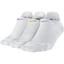 Nike Womens Dri-FIT Cushion No-Show Tab Socks (3 Pairs) - White - thumbnail image 1