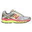 New Balance W860v4 Womens (B) Running Shoes - Silver/Pink/Lime - thumbnail image 1