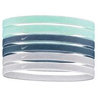 Nike Elasticated Hairbands (Pack of 6) - Turquoise/Blue