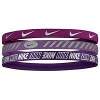 Nike Metallic Hairbands (Pack of 3) - Pink/Purple
