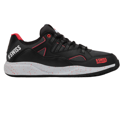 K-Swiss Mens Tura Team Padel Shoes - Black/Micro Chip/Neon Lava