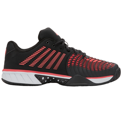 K-Swiss Mens Express Light 3 Padel Shoes - Black/Micro Chip/ Neon Lava