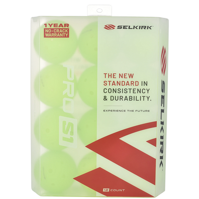 Selkirk Pro S1 Indoor Pickleball Balls - Lime Green