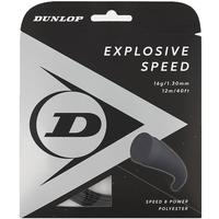 Dunlop Explosive Speed 16 (1.30mm) Tennis String Set - Black