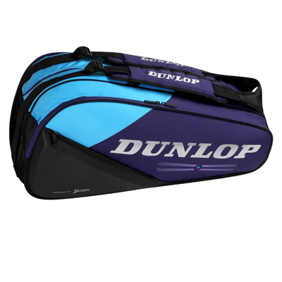 Dunlop FX Performance 8 Racket Backpack - Violet/Black/Cyan