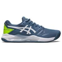 Asics Mens Gel Challenger 13 Clay Tennis Shoes - Steel Blue/White