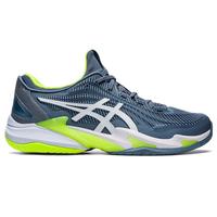 Asics Mens Court FF 3 Tennis Shoes - Steel Blue/Hazard Green