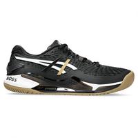 Asics x Hugo Boss Mens GEL-Resolution 9 Tennis Shoes - Black/Camel