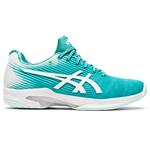 Asics Womens Solution Speed FF Tennis Shoes - Techno Cyan/White