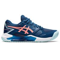 Asics Womens GEL-Challenger 13 Tennis Shoes - Light Indigo/Guava