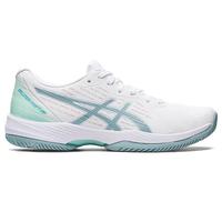 Asics Womens Solution Swift FF Tennis Shoes - White/Smoke Blue