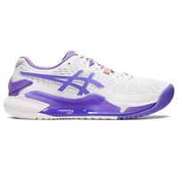 Asics Womens GEL-Resolution 9 Tennis Shoes - White/Amethyst