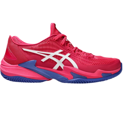 Asics Womens Court FF 3 Clay Court Tennis Shoes - Bright Rose/White