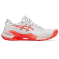 Asics Womens GEL-Challenger 14 Tennis Shoes - White/Sun Coral