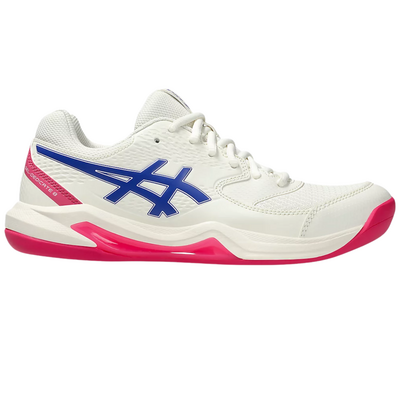 Asics Womens GEL-Dedicate 8 Indoor Carpet Court Tennis Shoes - Cream/Dark Cobalt