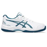 Asics Kids Gel-Game 9 Tennis Shoes - White/Restful Teal