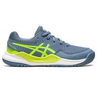 Asics Kids Gel-Resolution 9 Tennis Shoes - Blue Steel/Hazard Green