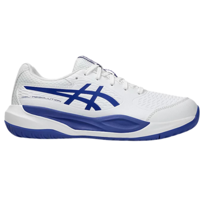 Asics Kids Gel-Resolution X Tennis Shoes - White/ Dark Cobalt