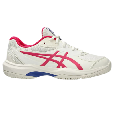 Asics Kids Gel-Game GS Tennis Shoes - Cream/Bright Rose