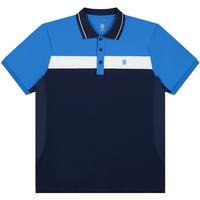 K-Swiss Mens Core Team Block Polo 4 - Navy/French Blue