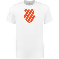K-Swiss Mens Hypercourt Logo Tee 2 - White/Spicy Orange
