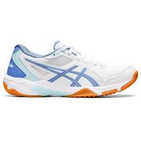 Asics Womens GEL-Rocket 10 Indoor Court Shoes - White/Periwinkle Blue