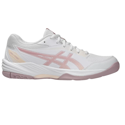 Asics Womens GEL-Task 4 Indoor Court Shoes - White/Morganite