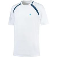 K-Swiss Mens Hypercourt Mesh Crew Tee - White