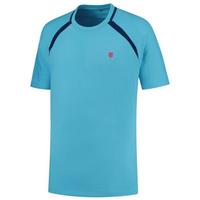 K-Swiss Mens Hypercourt Mesh Crew Tee - Light Blue