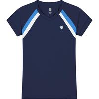 K-Swiss Girls Core Team Tennis Tee - Navy