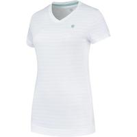 K-Swiss Womens Hypercourt V-Neck Tee - White