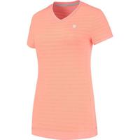 K-Swiss Womens Hypercourt V-Neck Tee - Peach