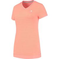 K-Swiss Womens Hypercourt V-Neck Tee - Peach